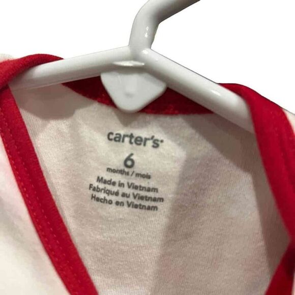 Carter’s “Silent Night Yeah Right” Long Sleeve One Piece 6 Months - Picture 3 of 5